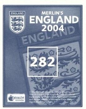 2004 Merlin England #282 Christian Vieri Back