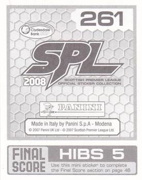 2008 Panini SPL Stickers #261 Steven Fletcher Back