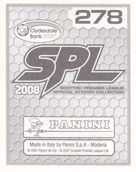 2008 Panini SPL Stickers #278 David Proctor Back
