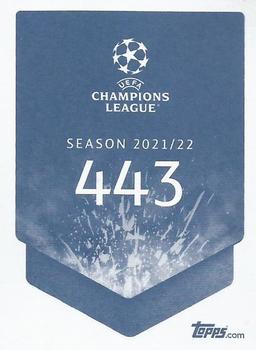 2021-22 Topps UEFA Champions League Sticker Collection #443 Paco Alcácer Back