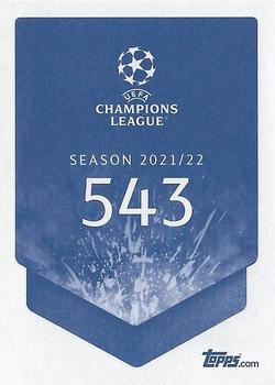 2021-22 Topps UEFA Champions League Sticker Collection #543 Bernardo Back