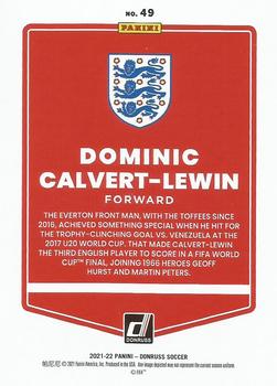 2021-22 Donruss #49 Dominic Calvert-Lewin Back