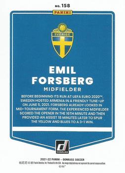2021-22 Donruss #158 Emil Forsberg Back