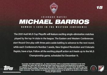 2021 Topps On-Demand MLS Set #11: MLS Playoffs #15 Michael Barrios Back