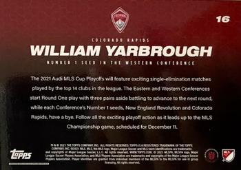 2021 Topps On-Demand MLS Set #11: MLS Playoffs - Orange #16 William Yarbrough Back