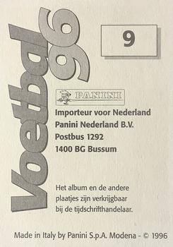 1995-96 Panini Voetbal 96 Stickers #9 Edgar Davids Back