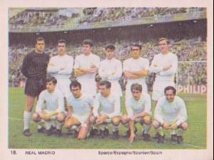 1969-70 Monty Gum International Football Teams #18 Real Madrid Front