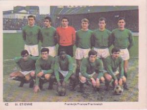 1969-70 Monty Gum International Football Teams #42 St. Etienne Front