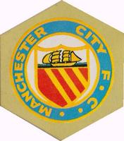 1971 Mister Softee 1st Division Football League Club Badges #NNO Manchester City Front