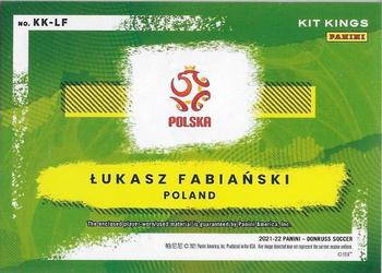 2021-22 Donruss - Kit Kings #KK-LF Lukasz Fabianski Back