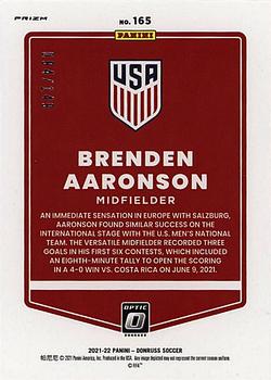 2021-22 Donruss - Optic Red #165 Brenden Aaronson Back