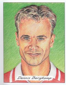 1998 Panini Superplayers 98 - Embossed 3D Glyptic Stickers #NNO Dennis Bergkamp Front