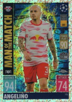 2021-22 Topps Chrome Match Attax UEFA Champions League & Europa League - Speckle #176 Angeliño Front