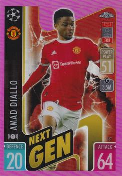 2021-22 Topps Chrome Match Attax UEFA Champions League & Europa League - Pink #167 Amad Diallo Front