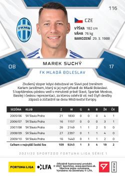 2021-22 SportZoo Fortuna:Liga #116 Marek Suchy Back
