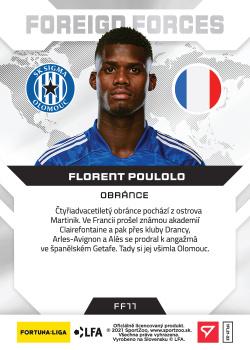 2021-22 SportZoo Fortuna:Liga - Foreign Forces #FF11 Florent Poulolo Back