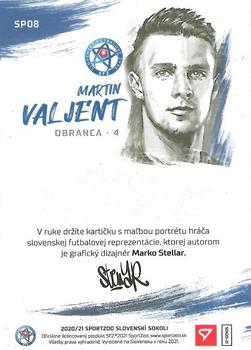 2021 SportZoo Slovenski Sokoli - Street Art Portrait Silver #SP08 Martin Valjent Back