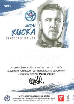 2021 SportZoo Slovenski Sokoli - Street Art Portrait Silver #SP13 Juraj Kucka Back
