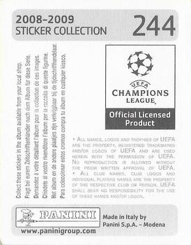 2008-09 Panini UEFA Champions League Stickers #244 Didier Drogba Back