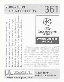 2008-09 Panini UEFA Champions League Stickers #361 Ederson Back