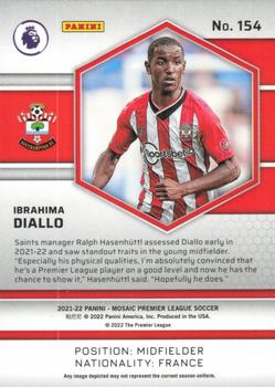 2021-22 Panini Mosaic Premier League #154 Ibrahima Diallo Back