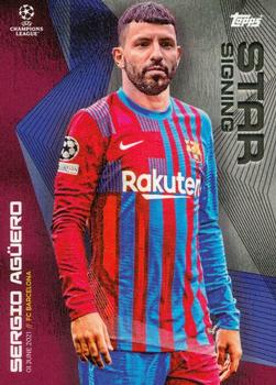 2021 Topps Summer Signings UEFA Champions League #NNO Sergio Agüero Front