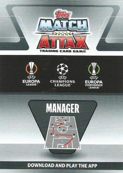 2021-22 Topps Match Attax Champions & Europa League Extra - Manager #MAN5 David Moyes Back