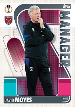2021-22 Topps Match Attax Champions & Europa League Extra - Manager #MAN5 David Moyes Front