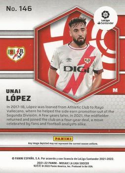 2021-22 Panini Mosaic La Liga #146 Unai Lopez Back