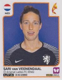 2017 Panini UEFA Women's EURO 2017 The Netherlands Stickers #18 Sari van Veenendaal Front
