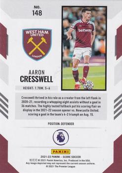 2021-22 Score Premier League #148 Aaron Cresswell Back
