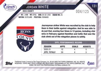 2021-22 Topps Chrome SPFL - Blue Tartan #131 Jordan White Back