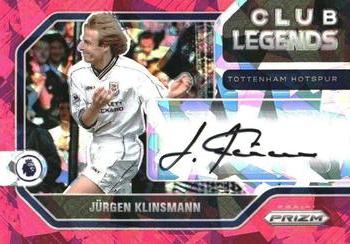 2021-22 Panini Prizm Premier League - Club Legends Signatures Prizms Pink Ice #CL-JK Jurgen Klinsmann Front