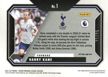 2021-22 Panini Prizm Premier League - Scorers Club Prizms Orange #1 Harry Kane Back