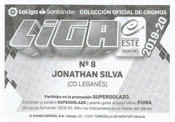2019-20 Panini LaLiga Santander Este Stickers - CD Leganes #8 Jonathan Silva Back