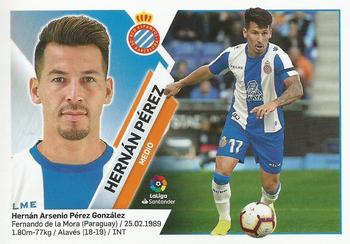 2019-20 Panini LaLiga Santander Este Stickers - RCD Espanyol #12 Hernán Pérez Front