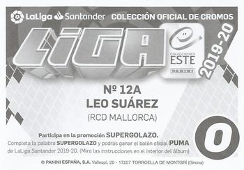2019-20 Panini LaLiga Santander Este Stickers - RCD Mallorca #12A Leonardo Suarez Back