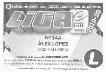 2019-20 Panini LaLiga Santander Este Stickers - RCD Mallorca #14A Alex Lopez Back