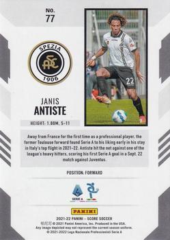 2021-22 Score Serie A - Red Lava #77 Janis Antiste Back