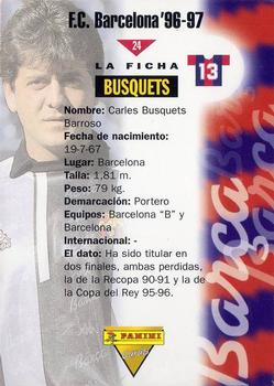 1996-97 F.C. Barcelona #24 Busquets Back