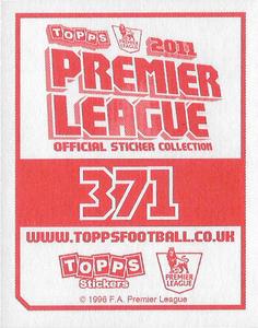 2010-11 Topps Premier League 2011 #371 Peter Odemwingie Back