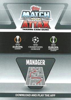 2021-22 Topps Match Attax Champions & Europa League Extra - Manager Crystal #MAN5 David Moyes Back