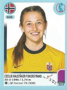 2022 Panini UEFA Women's Euro England 2022 Stickers #74 Cecilie Hauståker Fiskerstrand Front