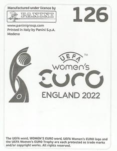 2022 Panini UEFA Women's Euro England 2022 Stickers #126 Melanie Leupolz Back