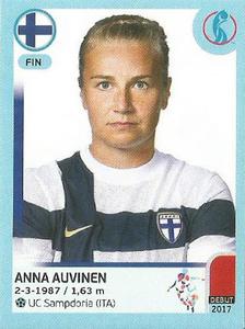 2022 Panini UEFA Women's Euro England 2022 Stickers #186 Anna Auvinen Front