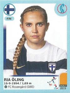 2022 Panini UEFA Women's Euro England 2022 Stickers #187 Ria Öling Front