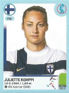 2022 Panini UEFA Women's Euro England 2022 Stickers #195 Juliette Kemppi Front