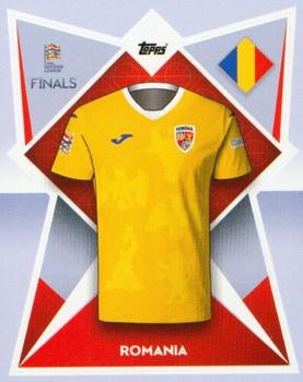 2022-23 Topps Road to UEFA Nations League Finals Sticker Collection #213 Romania Kit Front