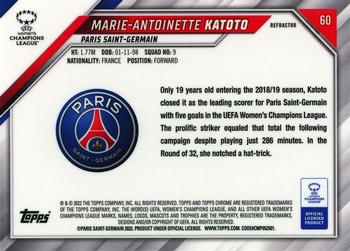 2021-22 Topps Chrome UEFA Women's Champions League - Refractor #60 Marie-Antoinette Katoto Back