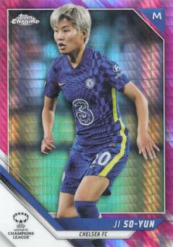 2021-22 Topps Chrome UEFA Women's Champions League - Pink Prism #74 Ji So-yun Front